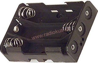 Držák 3 x AAA plastový , pájecí očka