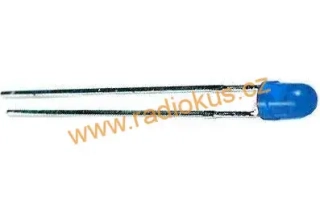 LED 3mm modrá difuzní