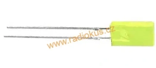 LED 5x2mm žlutá difuzní