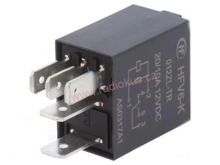 Autorelé 12V DC , 1 x přepínací kontakt , 20A / 12V