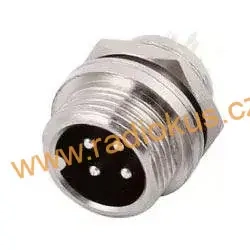 Vidlice panelová 4 pinová GX12