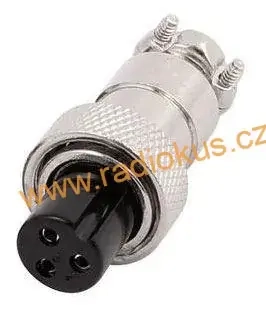 Zásuvka kabelová 3 pinová GX12