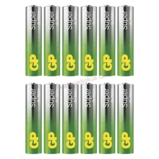 GP Super Alkaline AAA 1,5V 12 ks