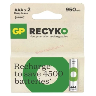 GP ReCyko+ 950 AAA nabíjecí baterie - sada 2 ks