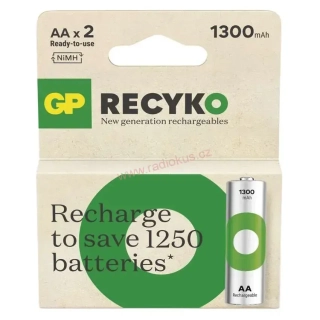 GP ReCyko+ 1300 AA nabíjecí baterie - sada 2 ks