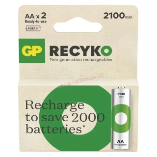 GP ReCyko+ 2100 AA nabíjecí baterie - sada 2 ks