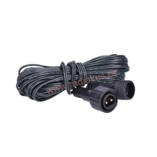 Prodlužovací kabel pro spojovací řetězy Standard černý, 5 m, venkovní i vnitřní