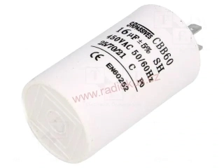 Motorový kondenzátor 16uF / 450V AC 