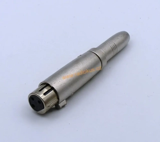 Redukce XLR zásuvka 3pin / jack 6,3mm mono zásuvka přímá