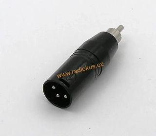 Redukce XLR vidlice 3pin / CINCH vidlice přímá