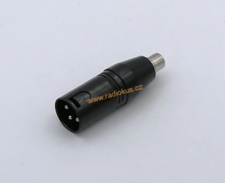 Redukce XLR vidlice 3pin / CINCH zásuvka přímá