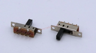 Posuvný přepínač jednoduchý třípolohový , do DPS , 