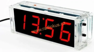 Digitální hodiny LED 082V4 - červené, stavebnice