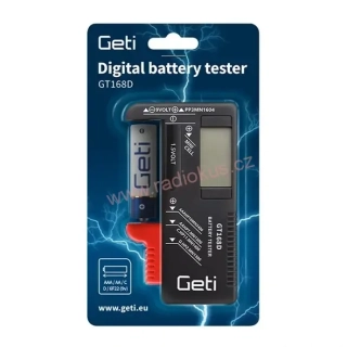 Tester baterií digitalní GT-168D -R3, R6, R20, R14, 9V