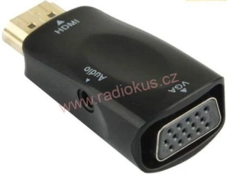 Adaptér HDMI / VGA + audio
