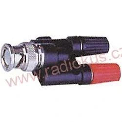 Redukce BNC vidlice / 2 x zdířka 4mm pro banánek