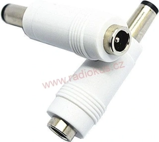 Redukce napájecího konektoru DC 4,75x1,7mm / 5,5x2,1mm kabelová přímá