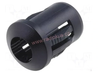 Držák LED 5 mm plastový černý