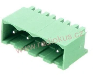 Konektor do DPS , 5,08 mm , 4 póly , přímý , zelená