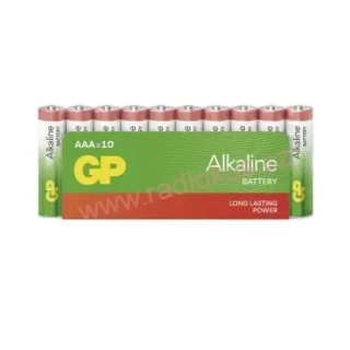 GP sada 10xAAA Alkaline baterie