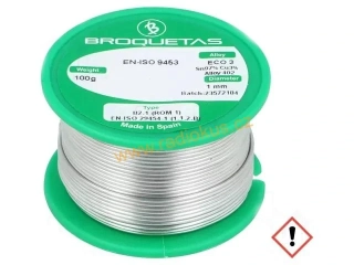 Měkká pájka bezolovnatá 100g průměr 1mm