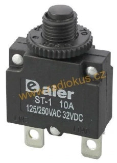 ST-1 20A/250V AC, 20A/32V DC , tepelný jistič vratný