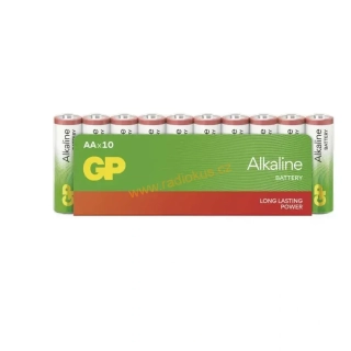 GP sada 10xAA Alkaline baterie