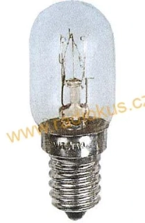 Žárovka čirá trubková 230V/15W E14,rozm.20x52mm