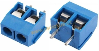 Svorkovnice do DPS 3,5mm , 2 pólová , modrá