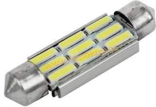 LED žárovka 12V , bílá , 3W , Sufit 42mm
