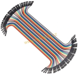 Sada propojovacích kabelů pro Arduino 40 ks , F-F , 20cm