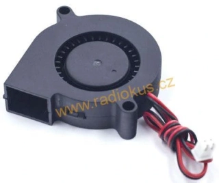 Ventilátor radiální 50x50x15mm , 12V / 0,16A , 4600 ot./min