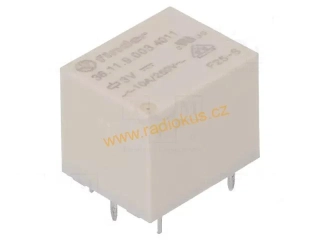 Relé 3V DC do DPS , 1 x přepínací kontakt , 10A / 250V