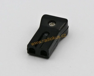 WZ-01 napájecí konektor zásuvka pro autolednice , 2 pin , kabelový , přímý ,