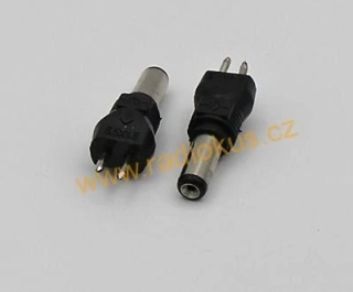 DC 5,5 x 1,5 mm napájecí s vidličkou , přímá ,