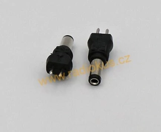 DC 5,5 x 2,5 mm napájecí s vidličkou , přímá ,