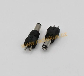 DC 5,0 x 2,1 mm napájecí s vidličkou , přímá ,