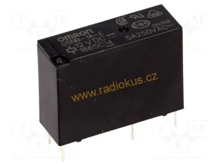 Relé 12V DC do DPS , 1 x spínací kontakt , 5A / 250V