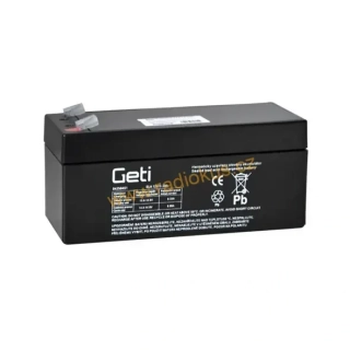 Baterie olověná 12V 3.3Ah GETI