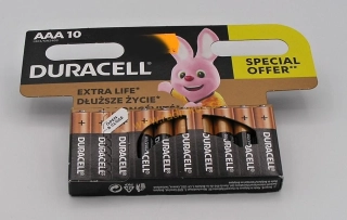 Sada DURACELL 10xAAA baterie Alkaline