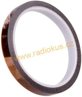 Izolační páska KAPTON, jantarová samolepící 6mm x 20m