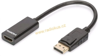 Redukce DisplayPort  vidlice / HDMI zásuvka , 0,15 m