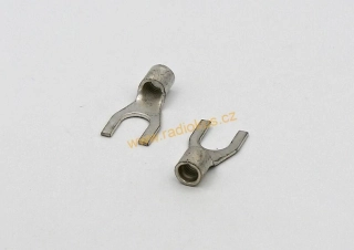 Kabelová vidlička 6,2mm neizolovaná , vodič 4 - 6 mm