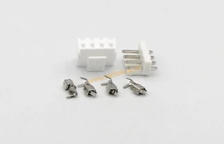 Sada JST-VH-3.96 4pin rastr 3,96mm vidlice do DPS + zásuvka na kabel