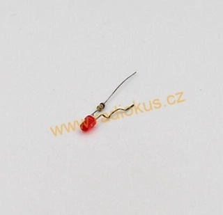 LED 3mm červená difuzní , 12V s odporem