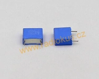 56nF/100V svitkový radiální kondenzátor , rozteč 7,5mm