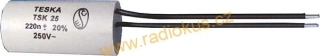 TSK25 250nF / 250V AC odrušovací kondenzátor 2 vývody