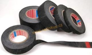 Izolační páska PET textilní 19mmx15m černá, pro kabelové svazky
