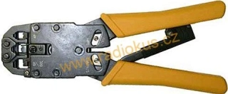 Kleště lisovací HT-200R pro konektory RJ11, RJ12, RJ45 4P/6P a 8P/10P (P266)