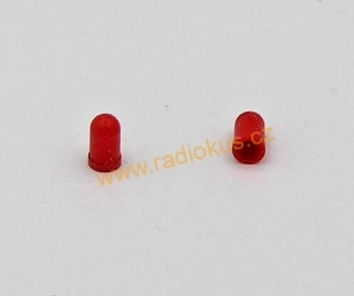 Silikonový návlek na žárovku 3,6mm , červený